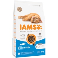 Iams for Vitality Kitten mit Seefisch 2 x 3