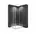 Eck-Duschkabine rechts 80 195 Transparent D648360641500
