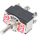 goobay 10114 Kippschalter Miniatur, 2x EIN – AUS – EIN, 6 Pins mit Schraubanschlüssen - ideal für den Bereich DIY oder den Modellbau