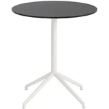 Muuto Still Cafe Tisch, Ø 65 cm, schwarz nanolaminat / weiß