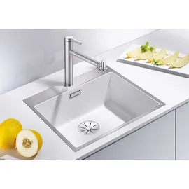 Blanco Subline 500-IF/A SteelFrame weiß + Excenterbetätigung + InFino