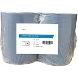 Putztuchtuchrollen blau 2-lagig 36 cm x 360 Meter 2 Rollen Papierhandtücher
