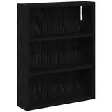 vidaXL Badezimmer-Wandschrank mit Regal Schwarze Eiche 40 x 10 x 50 cm