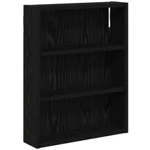 vidaXL Badezimmer-Wandschrank mit Regal Schwarze Eiche 40 x 10 x 50 cm