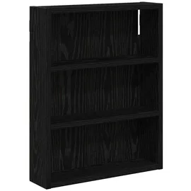 vidaXL Badezimmer-Wandschrank mit Regal Schwarze Eiche 40 x 10 x 50 cm
