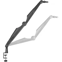 toboli Mikrofonarm 80cm Gelenkarm Tischhalterung für 3/8" und 5/8" Mikrofone für Studio und Zuhause
