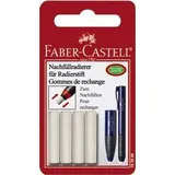 Faber-Castell Radiergummi für Radierstift weiß, 4 St.