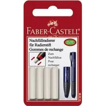 Faber-Castell Radiergummi für Radierstift weiß, 4 St.