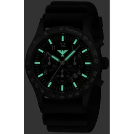 KHS Platoon Chronograph Schwarz 42 mm PLABSSC.DB