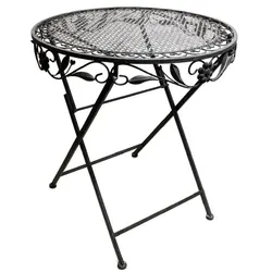 Lex Terrassen Set Gartenset Bistroset Sitzgruppe Gartenmöbel klappbar Deko grau 3tlg. : Grau