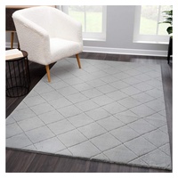 Carpet City Hochflor-Teppich »Moment«, rechteckig, grau