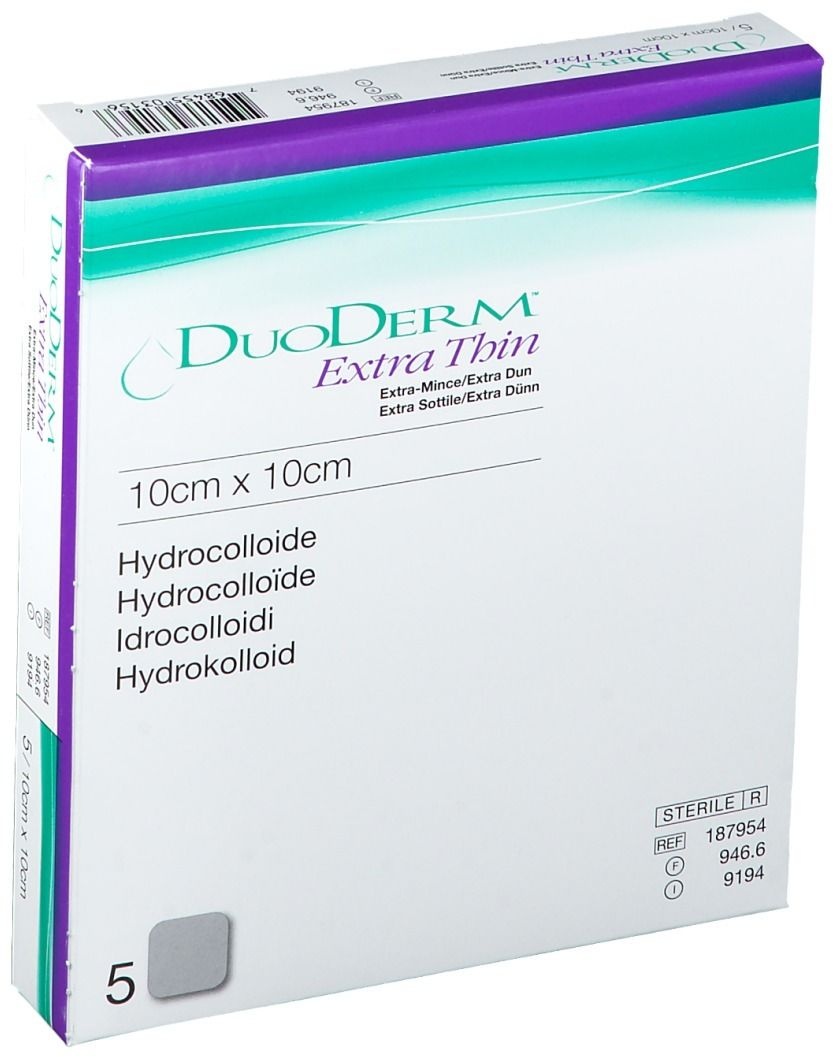 DuoDERM® Extra Thin Dressing 10 cm x 10 cm