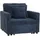 MCW Schlafsessel MCW-L90 Cord 200 x 100 x 70 cm Blau mit Schlaffunktion