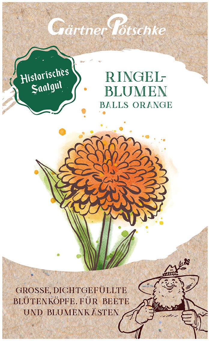 Ringelblumensamen Balls Orange
