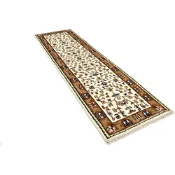 Wollteppich MORGENLAND "Bidjar Teppich Mirola", beige, B:80cm H:8mm L:300cm, Schurwolle, Teppiche, Bidjarteppich