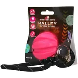 Dog Comets Ball Halley mit Seil Ø6 cm - Hundespielzeug - Hundespielzeug Ball - Hundeball Naturkautschuk - Ball Hund - Rosa