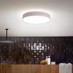 Philips Hue 41166/31 / P6 LED Badezimmerleuchte Deckenleuchte Devere L + Hue Switch 1x335w | 4300lm | 2200-6500K | IP44 - dimmbar, Bluetooth, White Ambiance, weiß