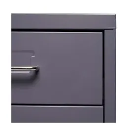 Mendler Boston Rollcontainer 48x28x41 cm dunkelgrau