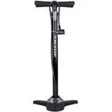 Dunlop Fahrradpumpe mit Manometer - Luftpumpe für Dunlop-, Presta- und Schrader-Ventil - 12 Bar/180PSI - Schwarz