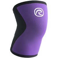 Rehband Rx Kniebandage - 1 Stück 5mm-Bandage zur Unterstützung der Knie - Stabilisiert Gelenk & Muskulatur - Ideal für Sport, Kraftsport, Training, Farbe:Lila, Größe:S