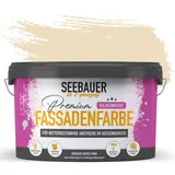 SEEBAUER diy Silikonharz-Fassadenfarbe Braun 5L für Außen (No. 629 Toscana Valley) Selbstreinigende Fassadenfarbe mit Lotuseffekt - Geeignet für Putz, Mauerwerk und Beton