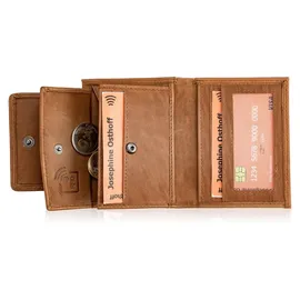 Josephine Osthoff Handtaschen-Manufaktur Josephine Osthoff Geldbörse klein unisex braun