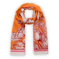 Codello Schal mit Dschungel-Muster orange Damen