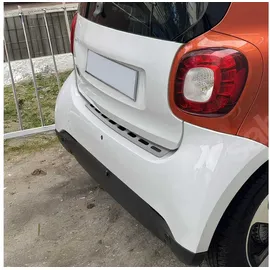 Omac Ladekantenschutz für Smart ForTwo 2015-2025 Edelstahl Silber, Zubehör für Smart ForTwo 2015-2025, Langlebig,Einfache Reinigung,Einfache Installation,Rostbeständig silberfarben