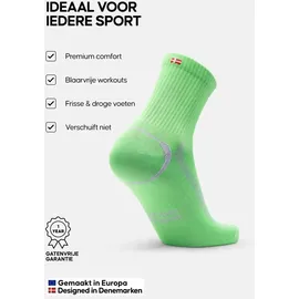 Danish Endurance Quarter Pro Sportsocken 5er Pack Schwarz 39-42