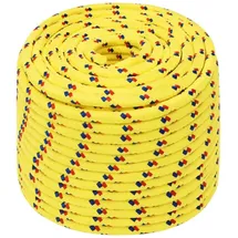 vidaXL Bootsseil 14 mm 250 m Polypropylen Gelb