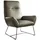 KAWOLA Sessel BISA Leder 75 x 75 x 75 cm olivgrün