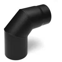 Raik Rauchrohrbogen/Ofenrohrbogen 90° 3-teilig 160 mm Durchmesser ohne Reinigungsöffnung