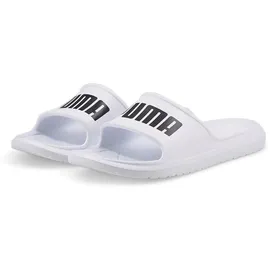 Puma Divecat v2 Lite Slide Sandal, White Black, 46