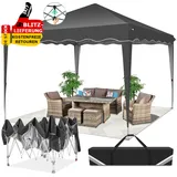 Pavillon 3X3 Wellige Uv-Schutz Popup Partyzelt Gartenparty Zelt Höhenverstellbar