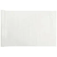VidaXL Balkon-Sichtschutz Weiß 400x75 cm PVC