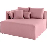 andas Ottomane »Nöre«, kurzes Lounge-Modul - zum Zusammenstellen, Breite 138 cm, Tiefe 128 cm rosa