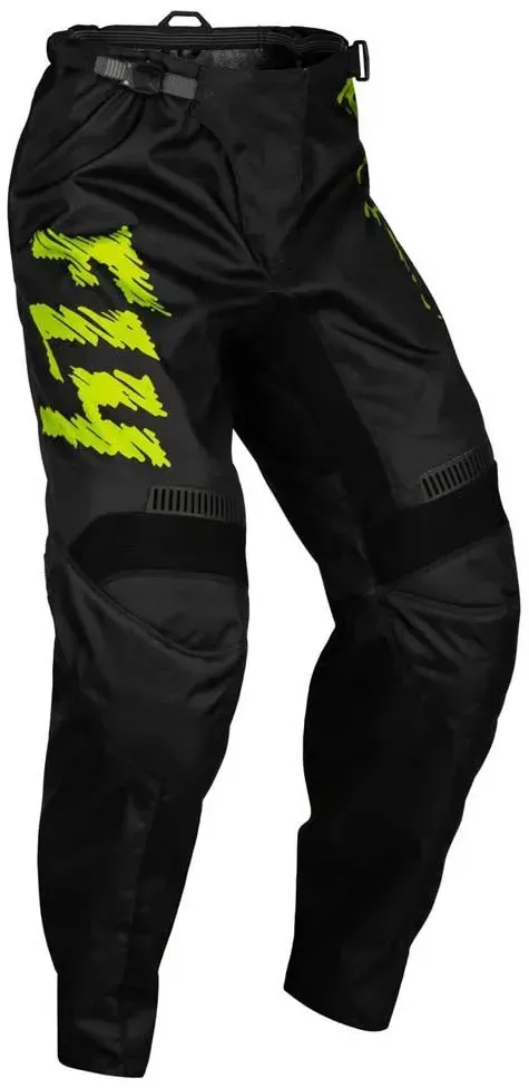 Fly Racing F-16 Offroad-hosen - Black / Grey / Neon Green - 9-11 Jahre