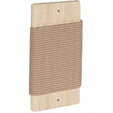 QLS Katzenkratzbrett 40 x 19 cm beige/braun