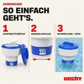 Hecht Chlor Dosierspender 20 bis 200 g