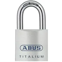 ABUS Vorhängeschloss Titalium 80TI/50 Gleichschließend (B x H: 50 x 93 mm, Bügelstärke: 10 mm, Material Bügel: Gehärteter Spezialstahl)