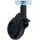 MS Beschläge Ø Schwarze Moderne Möbelrolle Ø 60mm Kunststoffrolle Lenkrolle Feststellbremse