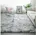 Rund 200 x 250 cm Grau/Weiß