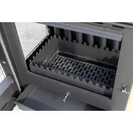 Teba TKS 15 Stahl Schwarz/Abdeckplatte Glas