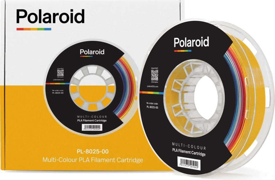 Polaroid Filament Universal PLA Filam. Multi-Colour (PLA, 1.75 mm, 500 g, Mehrfarbig), 3D Filament, Mehrfarbig