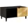 vidaXL Couchtisch Schwarz und Gold Mangoholz 80 x 50 x 40 cm