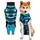 Suitical Recovery Shirt Hund Camouflage Blau L