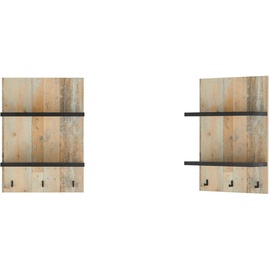 Home Affaire Wandregal »Sherwood«, Breite 60 cm, in modernem Holz Dekor, 28 mm starke Ablageböden, braun