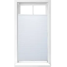 Relaxdays Plissee Rollo 90 x 210 cm Weiß