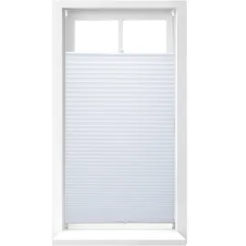 Relaxdays Plissee Rollo 90 x 210 cm Weiß