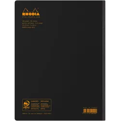 Rhodia 5x Rhodia Composition Book B5/19x25cm, 80 Blatt kariert - Schwarz 119229C